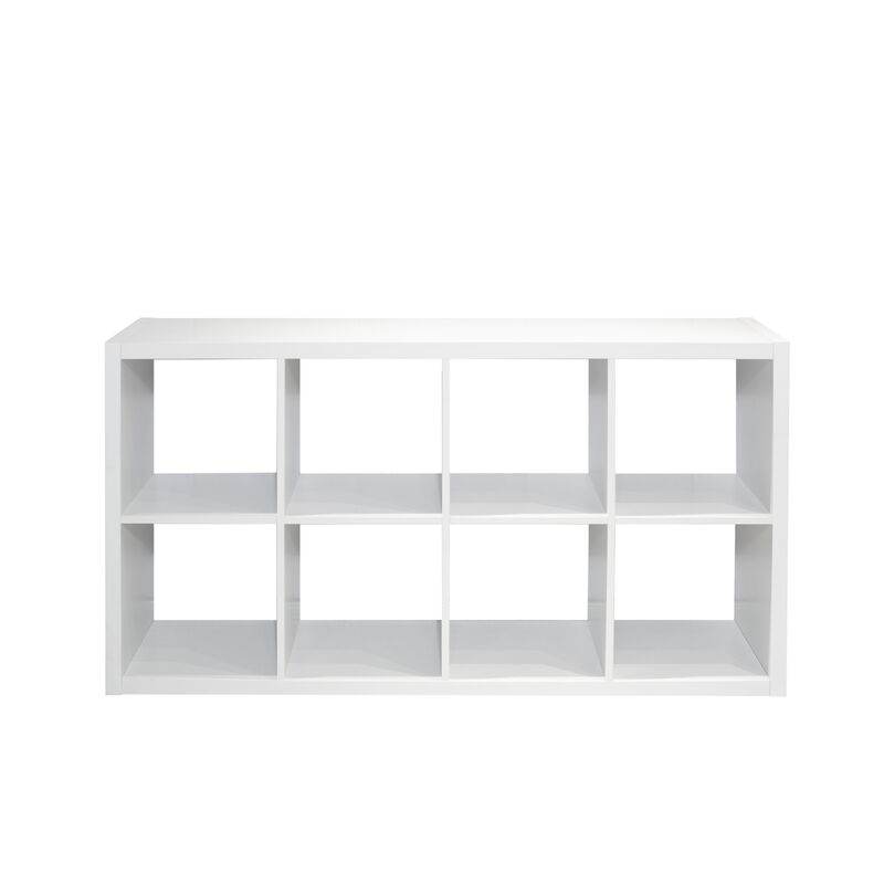 8-Cube Organizer with Open Back Shelves