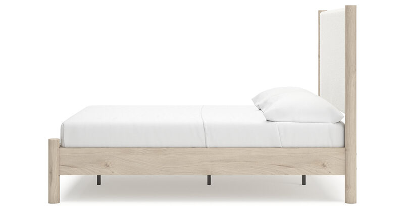 Full Upholstered Panel Bed