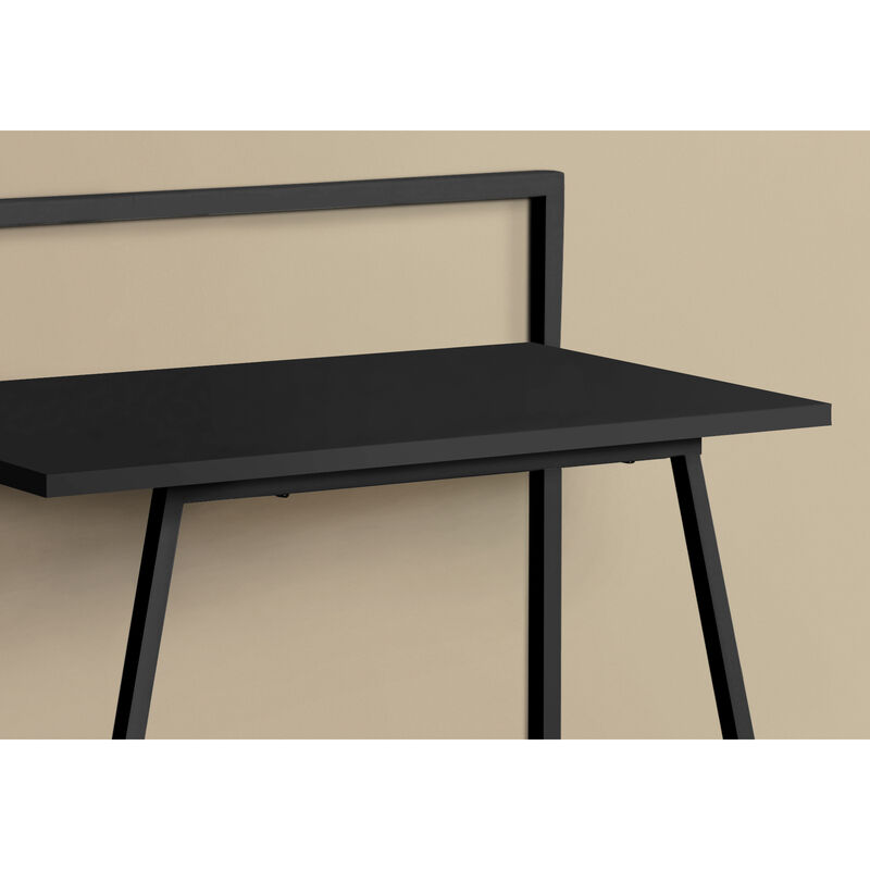 Monarch Specialties I 7111 Computer Desk, Home Office, Laptop, 30"L, Work, Metal, Laminate, Black, Contemporary, Modern