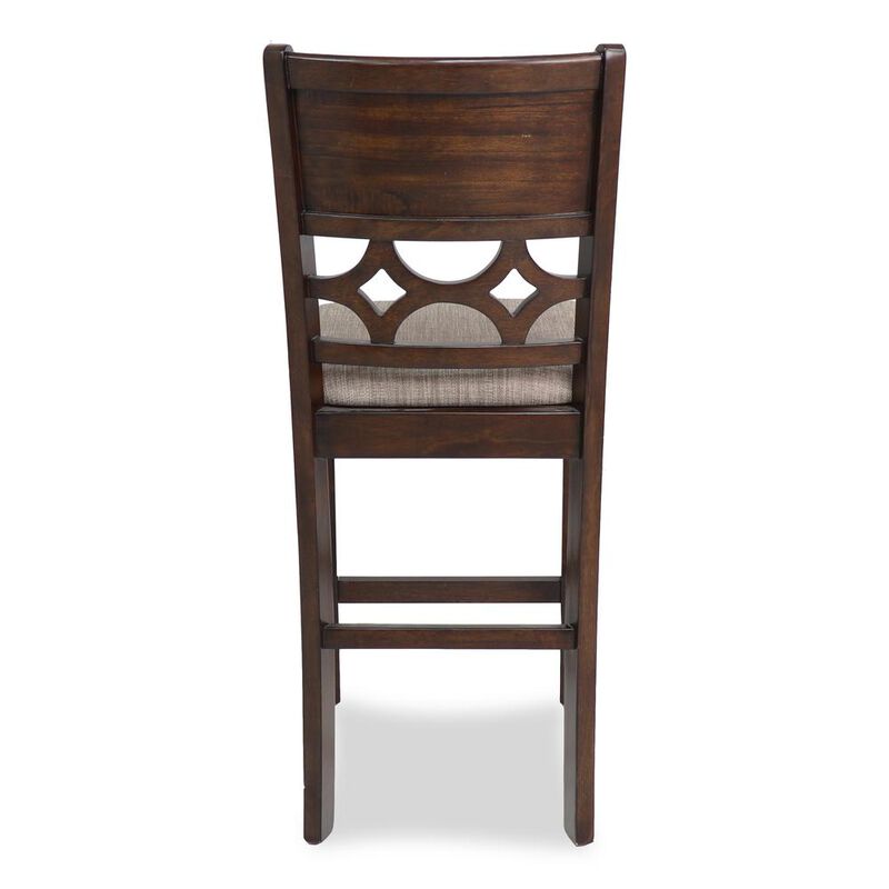 New Classic Furniture Furniture Mitchell 5-Piece Transitional Wood Counter Set in Cherry