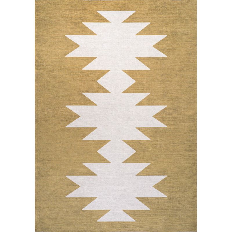 Chayton Minimalist Geometric Machine Washable Area Rug