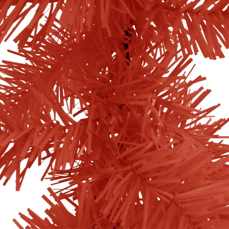vidaXL Christmas Garland with LED Lights 393.7" Red