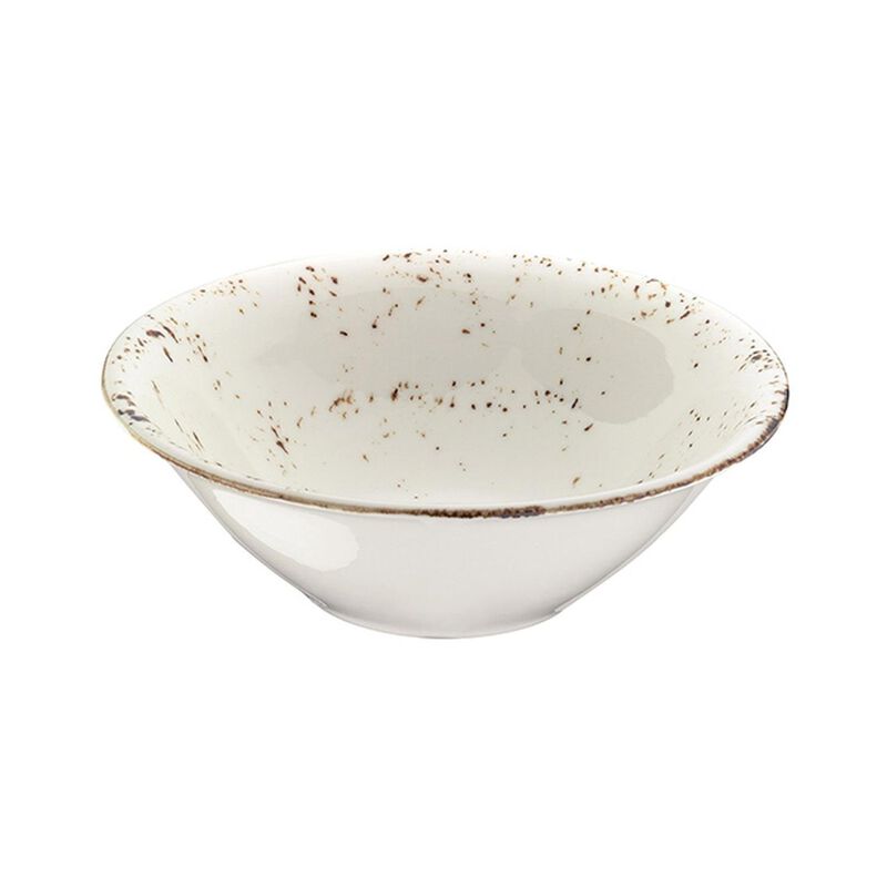 Grain dia.7" h:2.5" 23 oz. Round Decorated Porcelain Bowl (Set of 4)