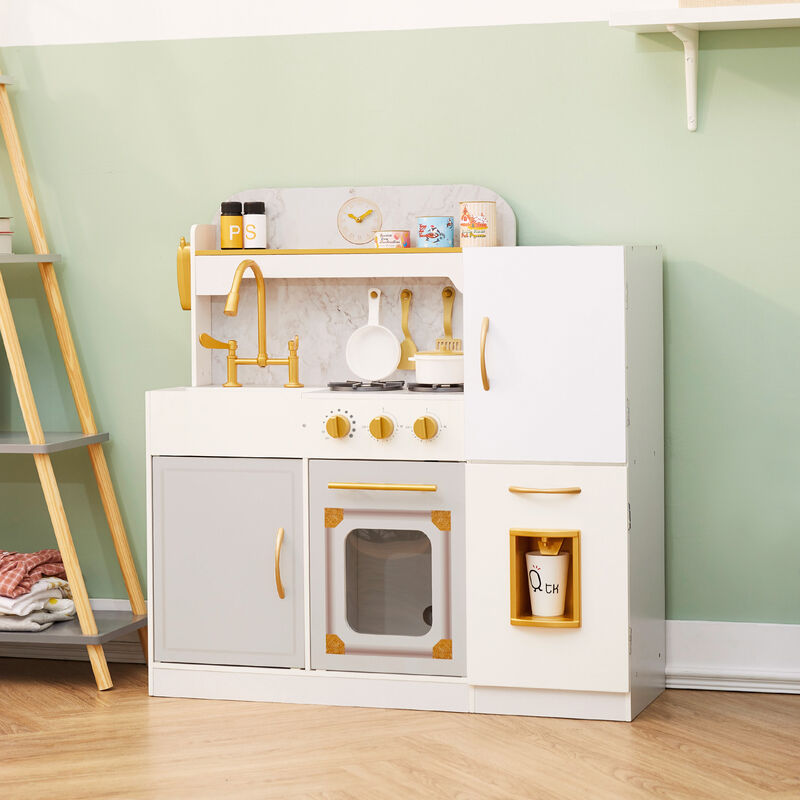 Teamson Kids - Versailles Bungalow Classic Play Kitchen - White
