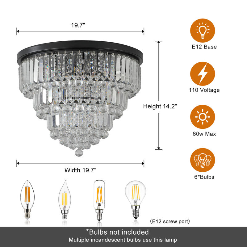 Modern Black Crystal Chandeliers for Every Room
