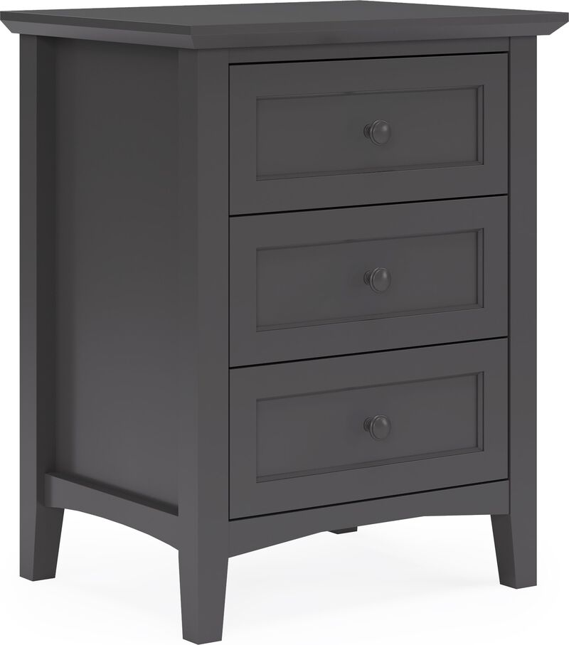 Grace Three Drawer Nightstand