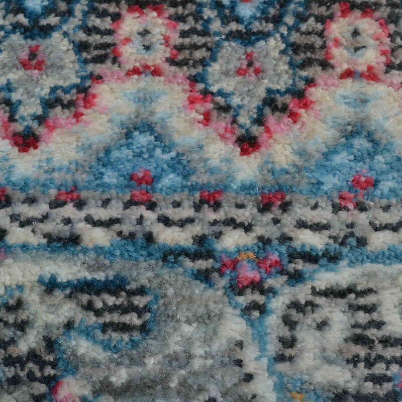 RUGSOTIC CARPETS MACHINE MADE POLYESTER AREA RUGS  - 4'x5'11'', Rectangle Shape, Brown Gray Color, Classic Oriental Traditional  Design, Low Pile Machine Made Area Rugs (M00106)