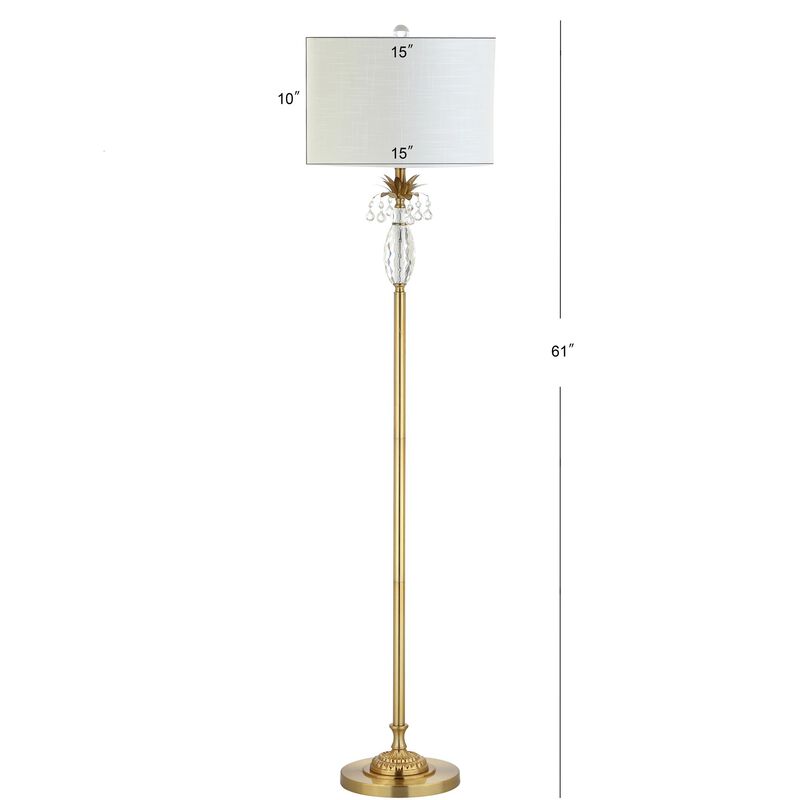 Adalyn Crystal / Metal LED Floor Lamp