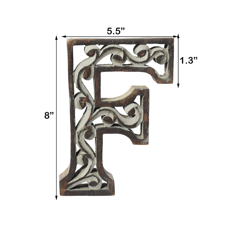 Vintage Gray Handmade Eco-Friendly "E" Alphabet Letter Block For Wall Mount & Table Top D�cor