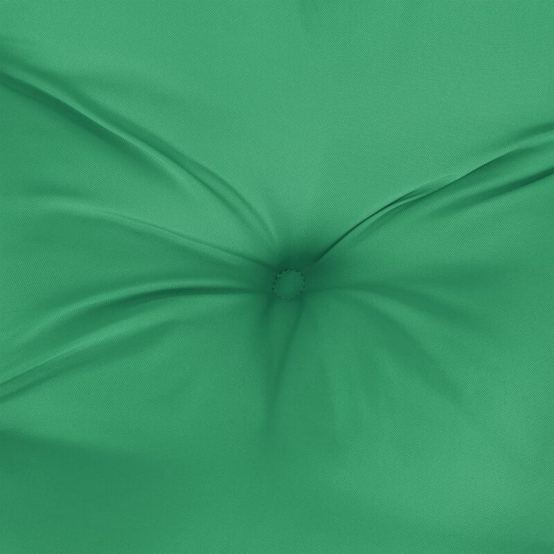 Outdoor Cushion for Bench, 59 Inch Tufted Stitch Green Oxford Fabric - Benzara