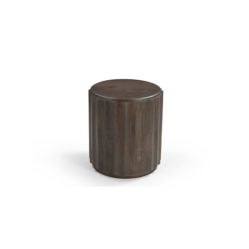 Taran Designs Lennox Round Solid Wood End Table