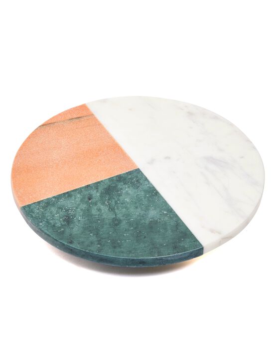 12 inch Single Tier Marble Lazy Susan Turntable