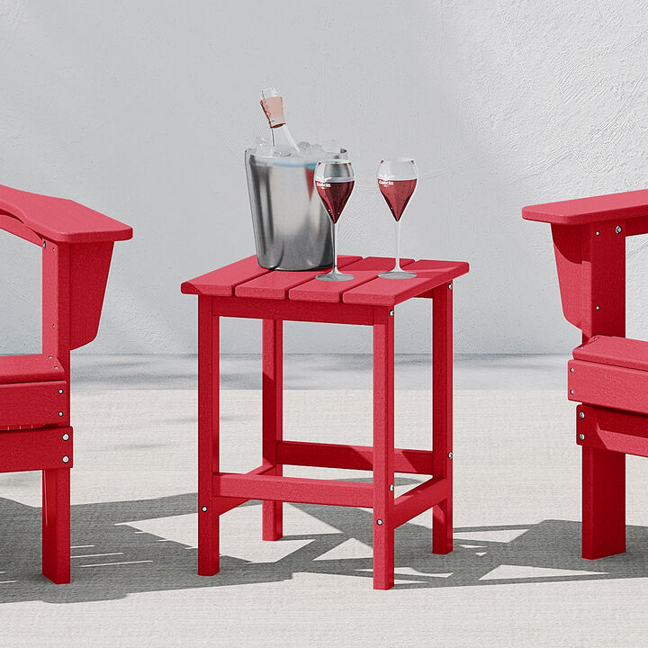 WestinTrends Westintrends 14" square outdoor Side table for Adirondack chair