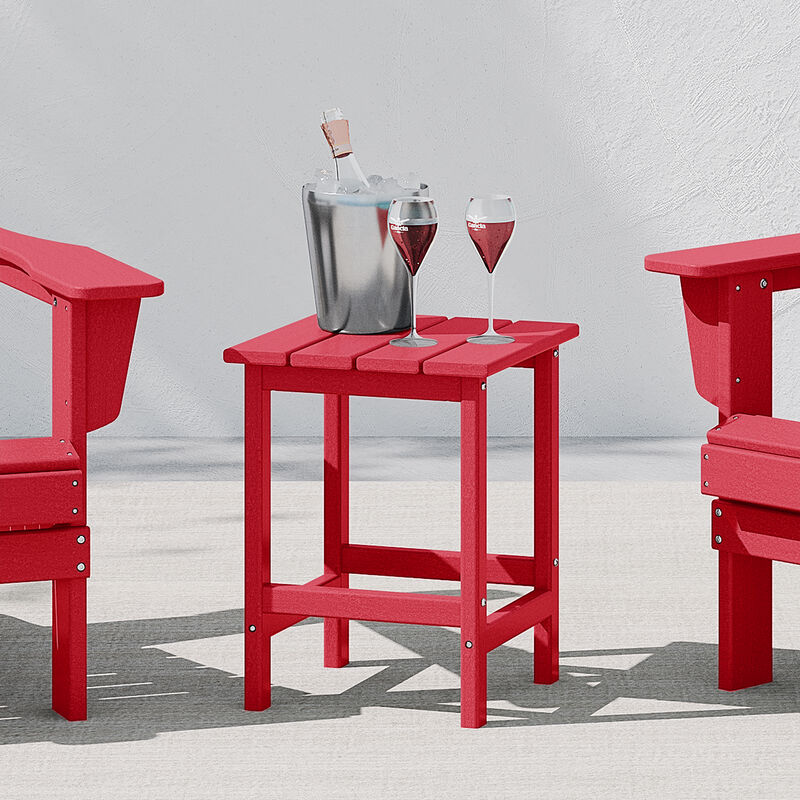 WestinTrends Westintrends 14" square outdoor Side table for Adirondack chair