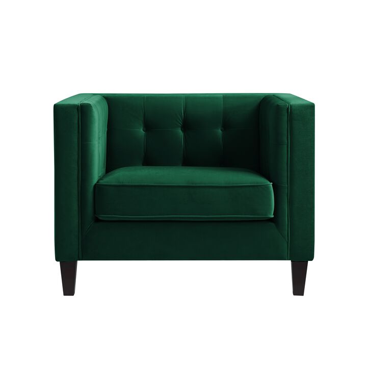 Inspired Home Maxine Velvet Club Chair