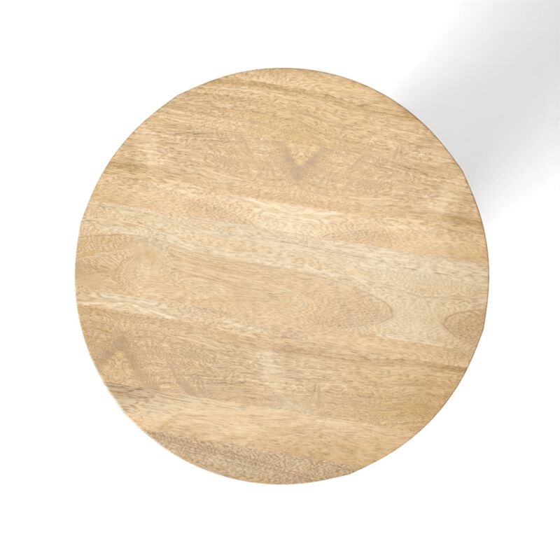Gaia Round End Table - Natural Finish