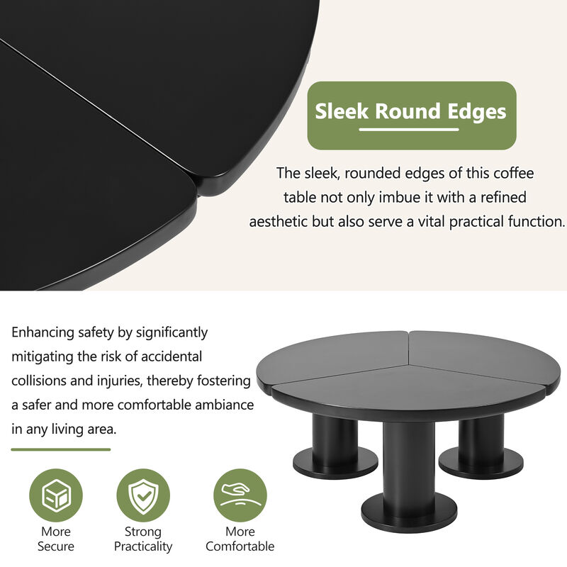 Merax Minimalist Painting Coffee Table