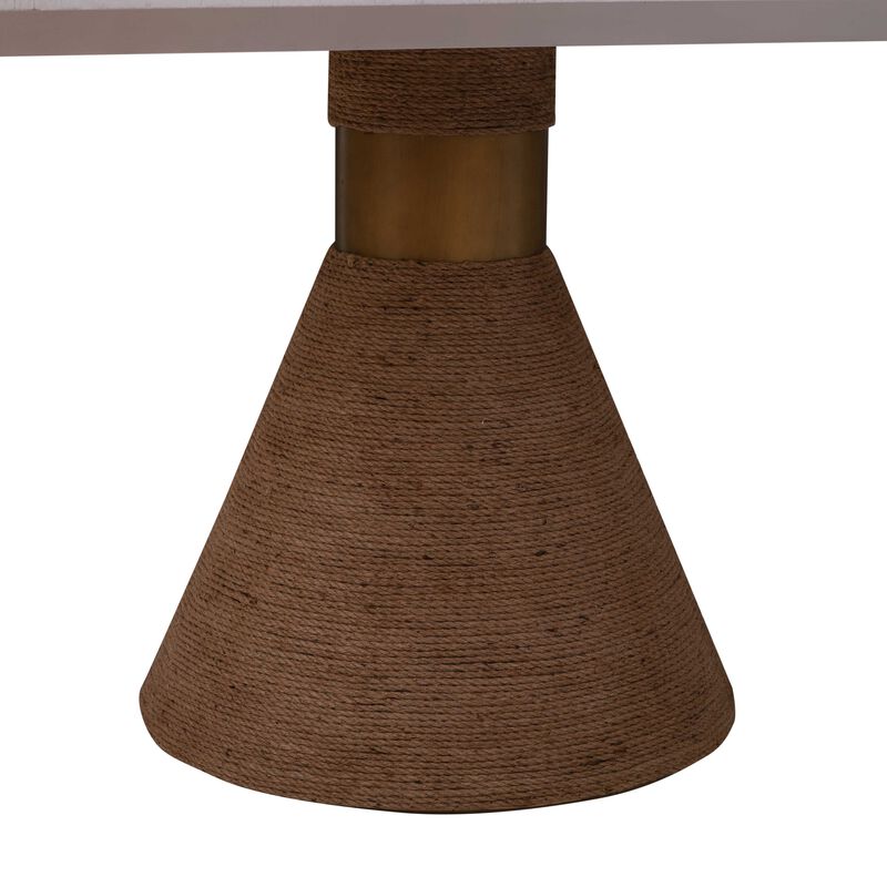 Rishi Black Rope Rectangular Table