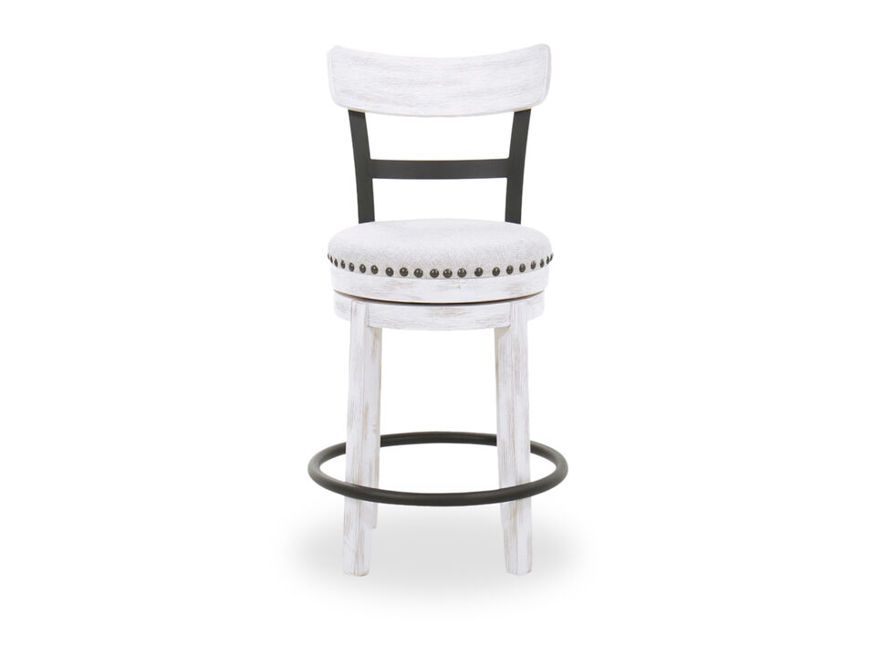 Valebeck Upholstered Swivel Barstool