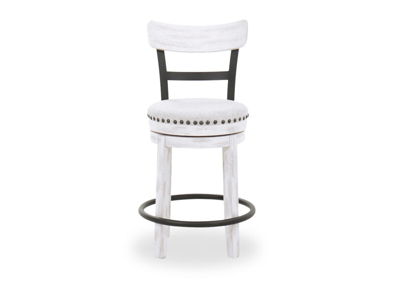 Valebeck Upholstered Swivel Barstool