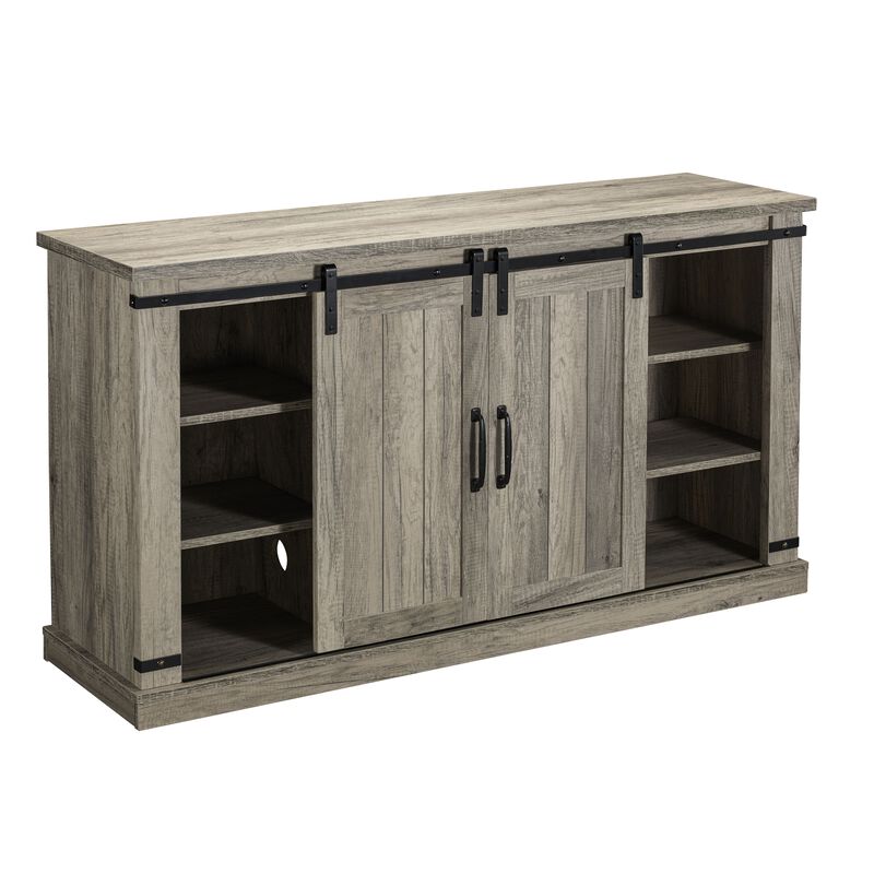 FESTIVO 54 in. TV Stand Console for TVs up to 60 in. with Electric Fireplace
