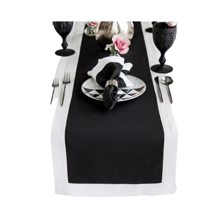 Solino Home 100% Pure Linen Table Runner | Festive Edge for Spring & Easter