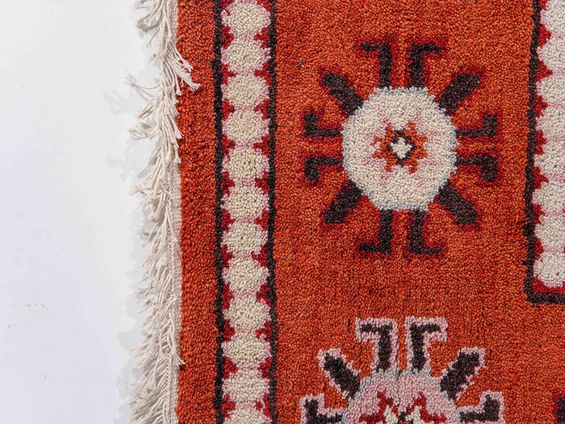 RUGSOTIC CARPETS HAND KNOTTED WOOL & SILK ECO-FRIENDLY ORIENTAL AREA RUGS  - 9'x12', Rectangle Shape, Multicolor Color, Classic Oriental Traditional , Low Pile Handmade Area Rugs (AF0119)