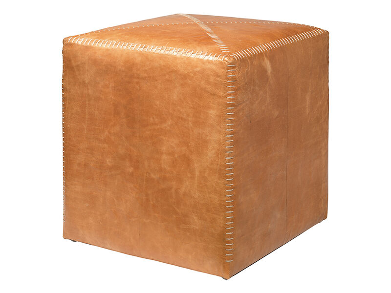 Leather Ottoman