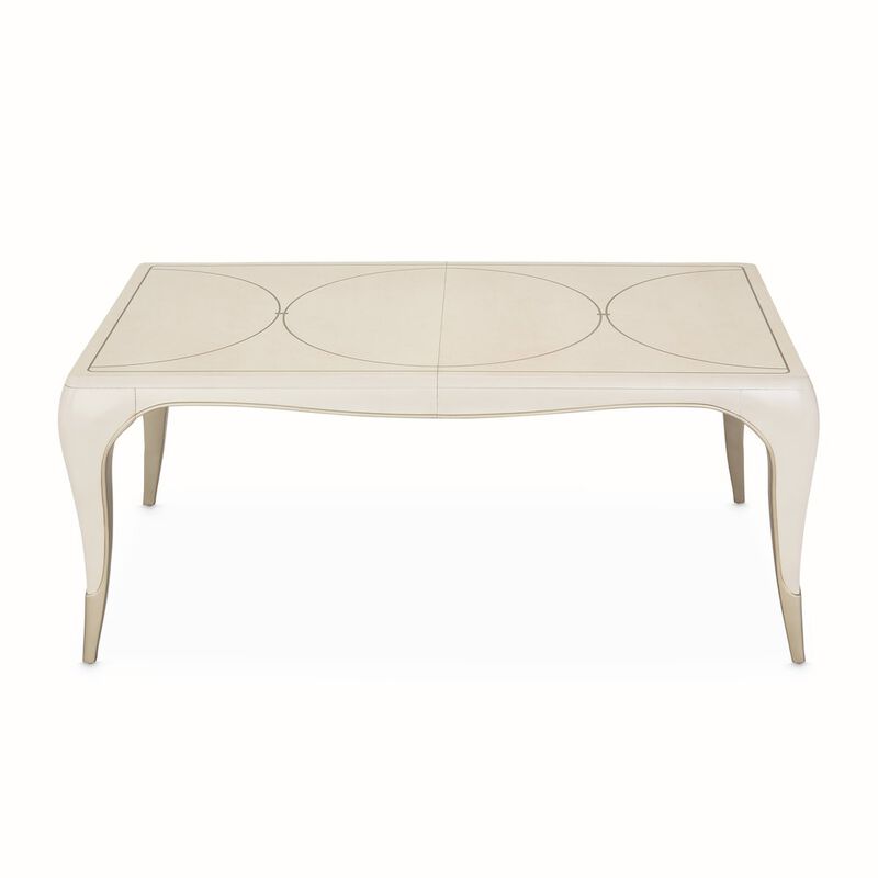 Michael Amini London Place Rectangular Dining Table - Creamy Pearl