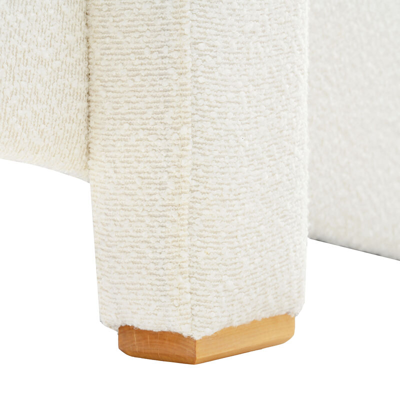 Merax Sleek Chenille Upholstered Accent Chair