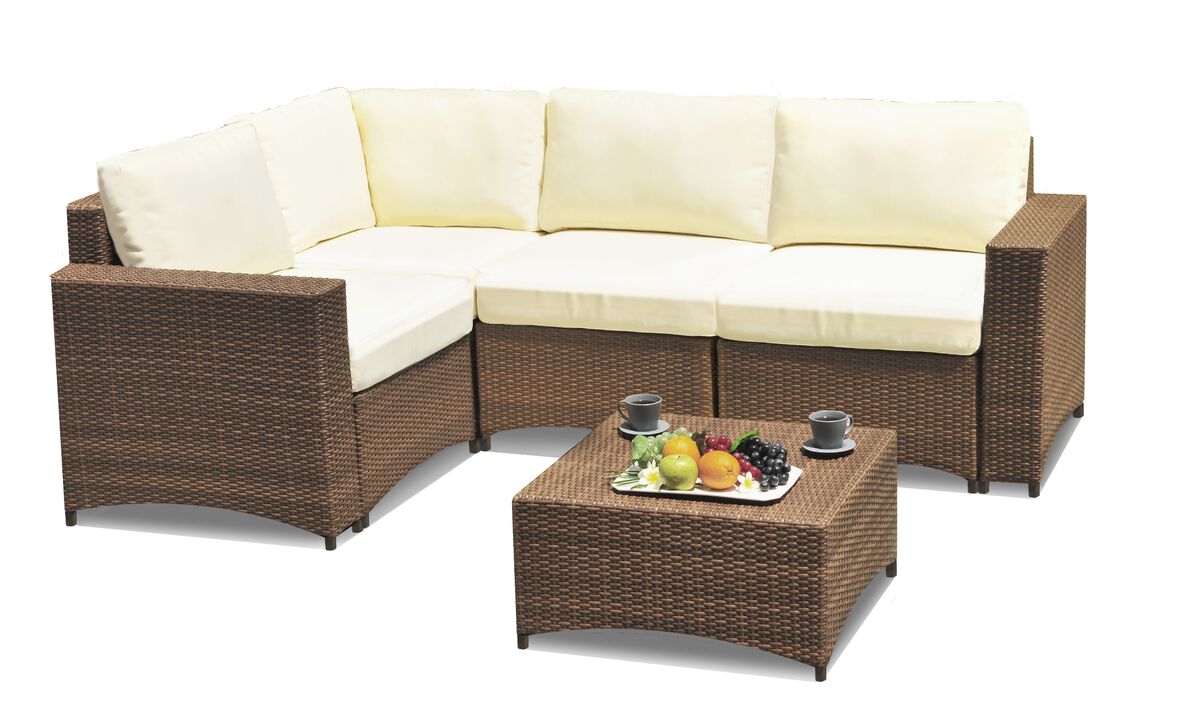 Studio Shine Collection Modular Sectional Set With Coffee Table