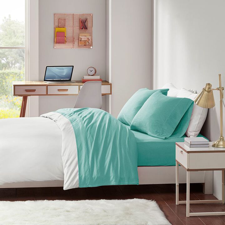 Gracie Mills Atlas All-Season Cotton Blend Jersey Knit Sheet Set