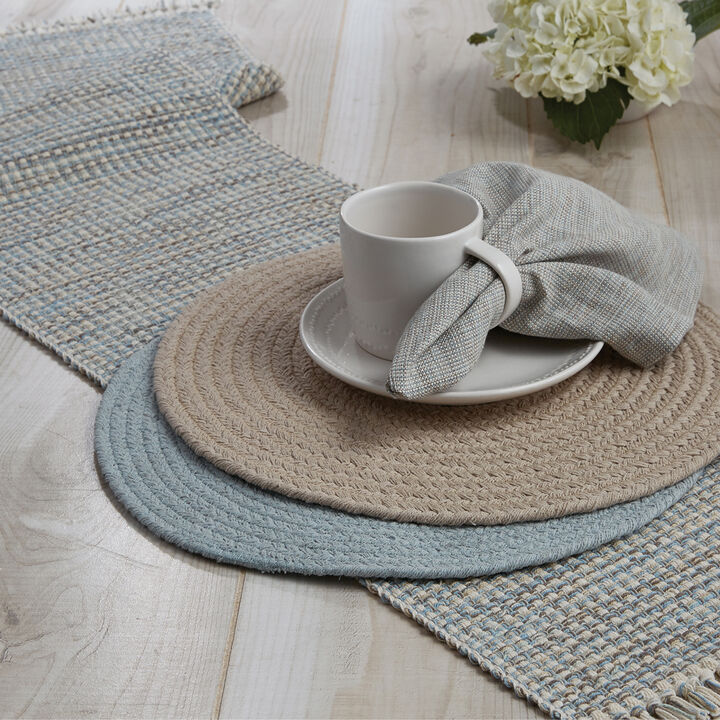 Split P Blue Mist Essex Round Placemat Set of 4