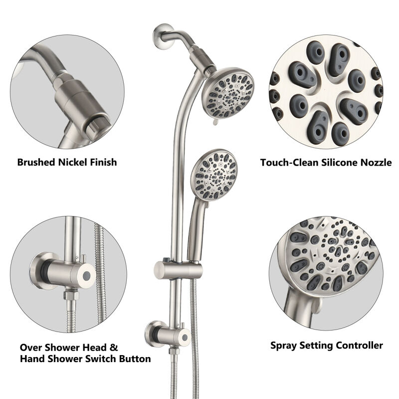 Stainless Steel Dual Shower Head Set