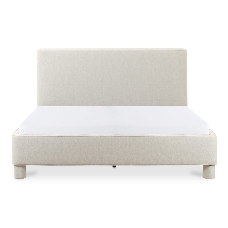 Moe's Home Collection Ichigo King Bed Light Grey