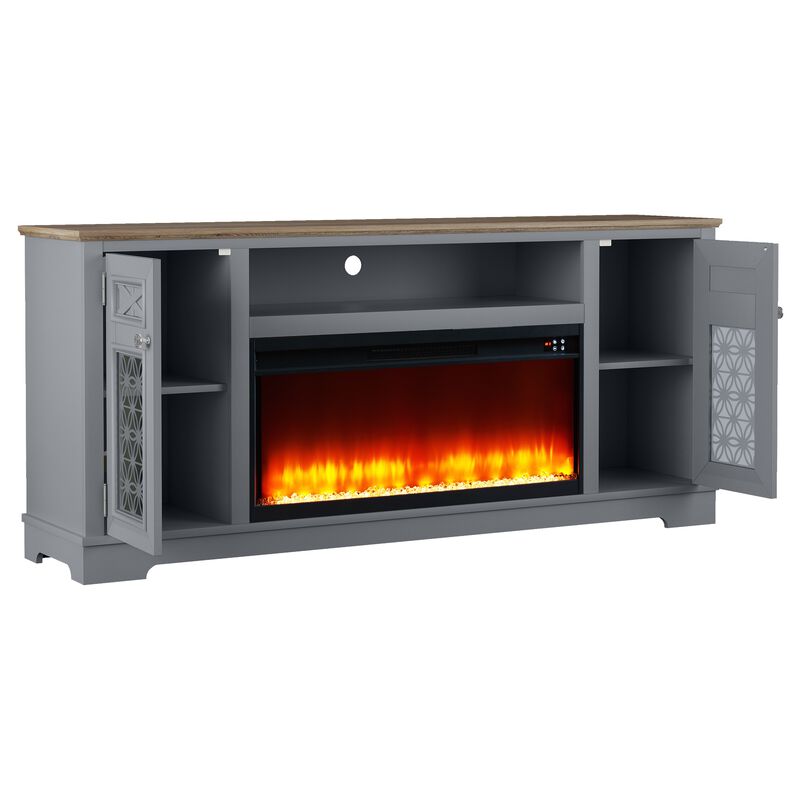FESTIVO Stylish 70" TV Stand with Storage for TVs up to 80"