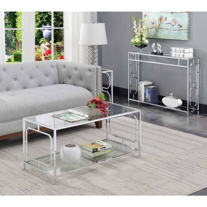 Convience Concept, Inc. Omega Chrome Coffee Table