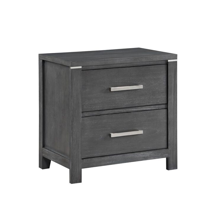 New Classic Furniture Odessa Nightstand-Charcoal