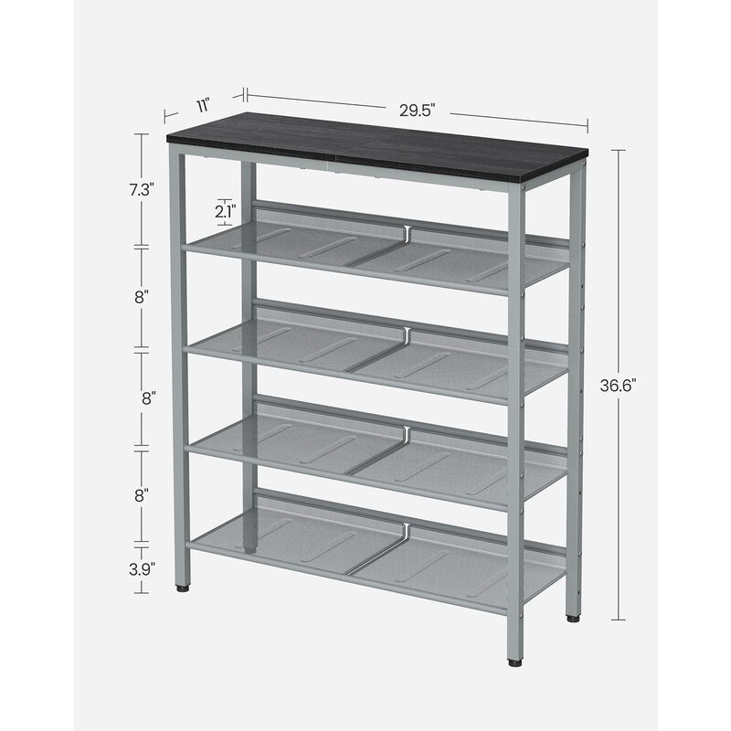 6-Tier Shoe Rack - Efficient Storage Solution for Organized Footwear