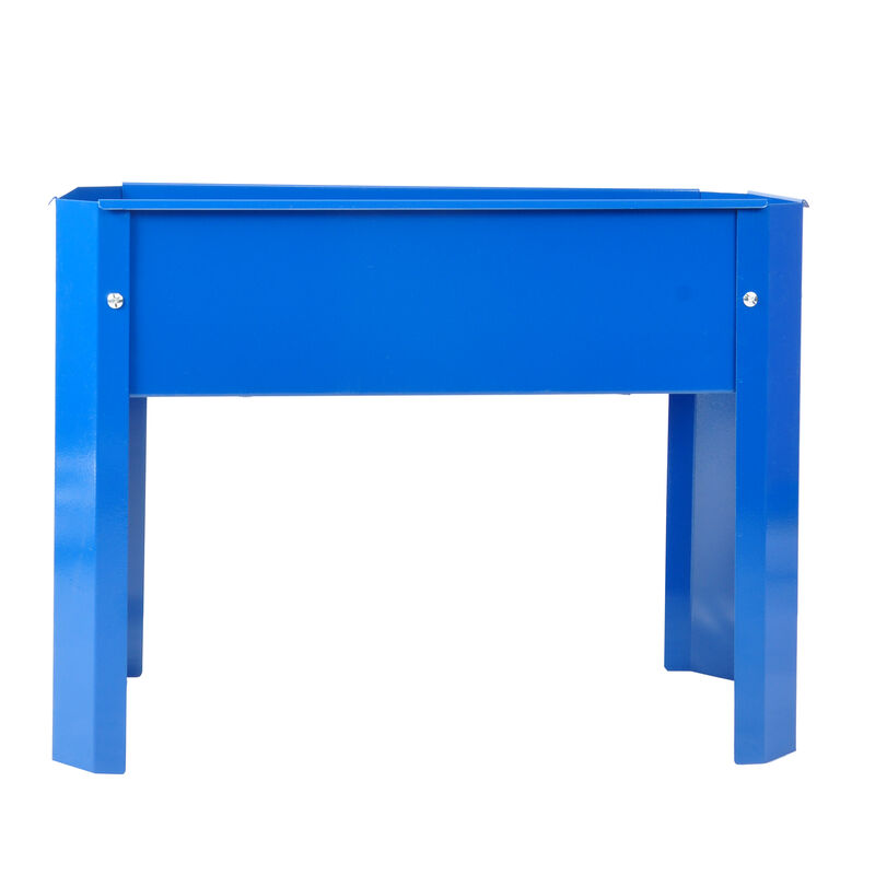 Streamdale Spacious 3-Tier Galvanized Steel Planter with Vibrant Colors