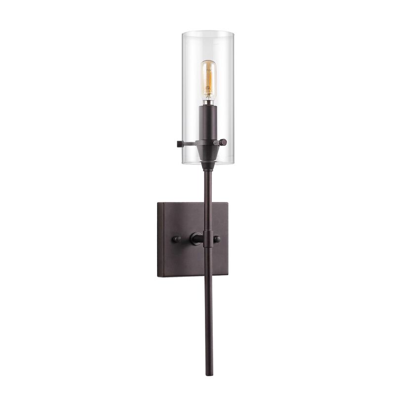Cato Bohemian Farmhouse Iron/Glass LED Vanity