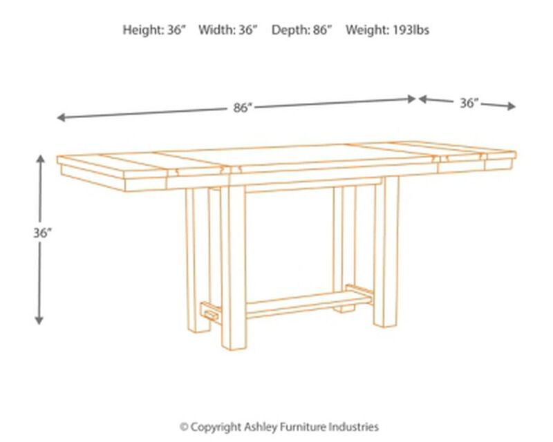 Moriville Counter Height Extension Table