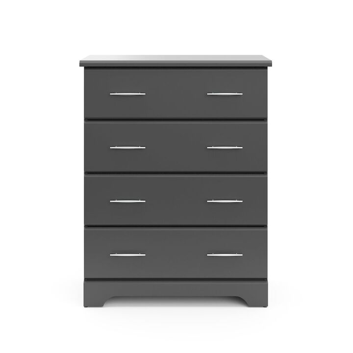 Storkcraft Brookside 4 Drawer Chest (Gray) – GREENGUARD Gold Certified