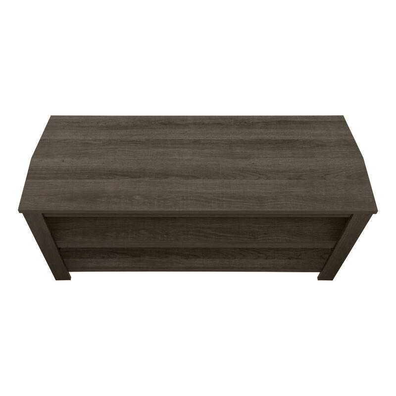 Monarch Specialties I 2514 Tv Stand, 42 Inch, Console, Media Entertainment Center, Storage Shelves, Living Room, Bedroom, Laminate, Brown, Contemporary, Modern