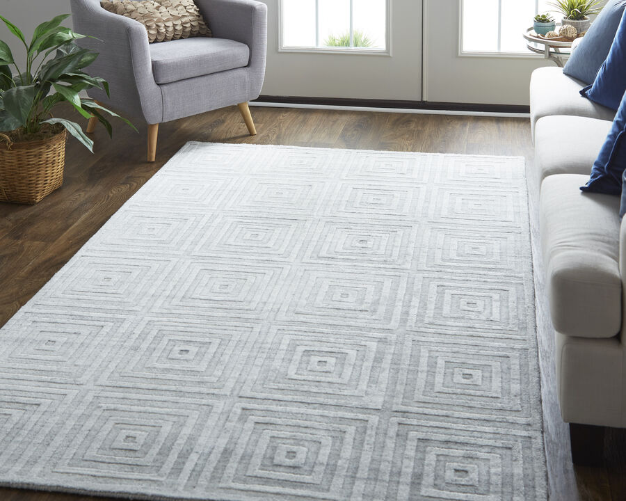 Redford 8670F White/Silver 8' x 10' Rug