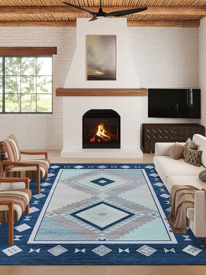 Phoenix PH2 Denim 3' x 5' Rug