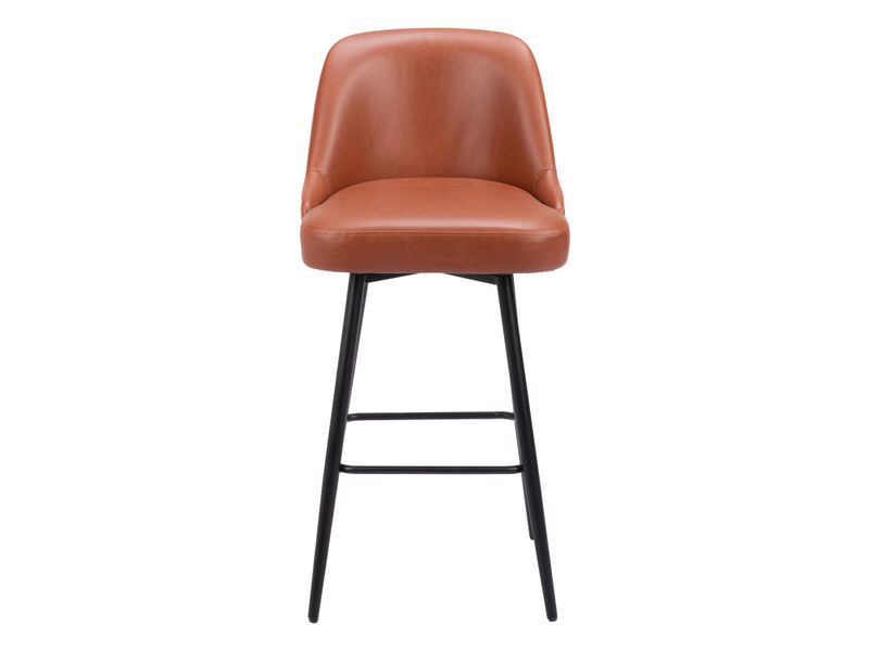 Keppel Swivel Barstool Brown