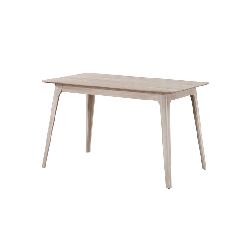 New Classic Furniture Oscar Wood Counter Height Table in White Ash