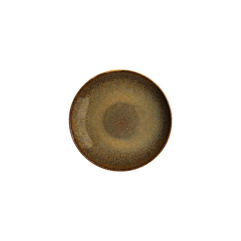 Tierra dia.9" h:2" 34 oz. Round Brown Porcelain Bowl (Set of 4)