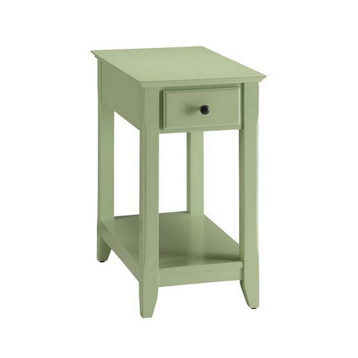 Amiable Side Table, Light Green-Benzara
